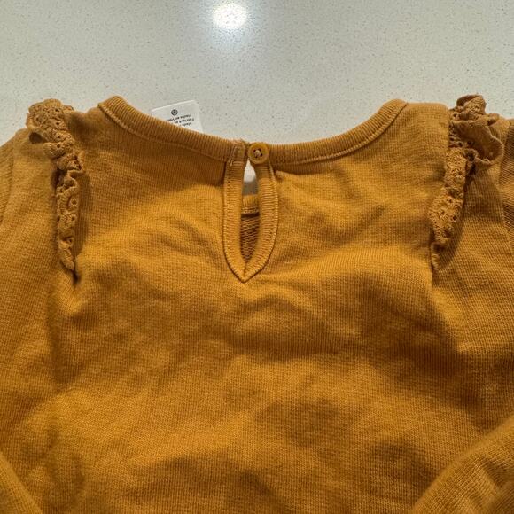 Carter's Baby Girl 18M Saffron Long Sleeve Shirt - Picture 5 of 5